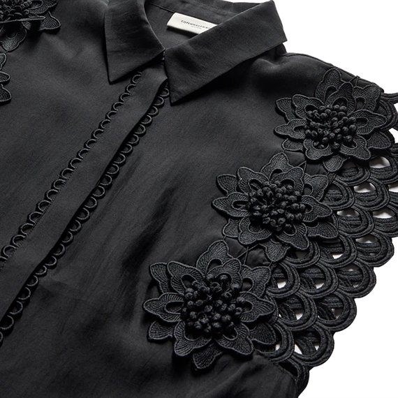 Copenhagen Muse CMMOLLY Blonde Bluse, Sort